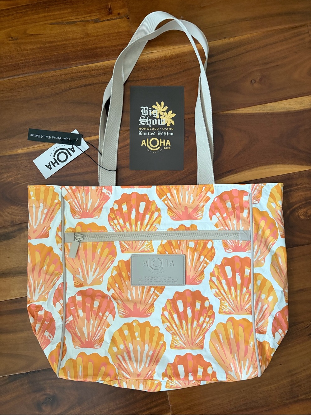 Aloha Collection Sunrise Shell Go To Tote Bag LIMITED EDITION NWT